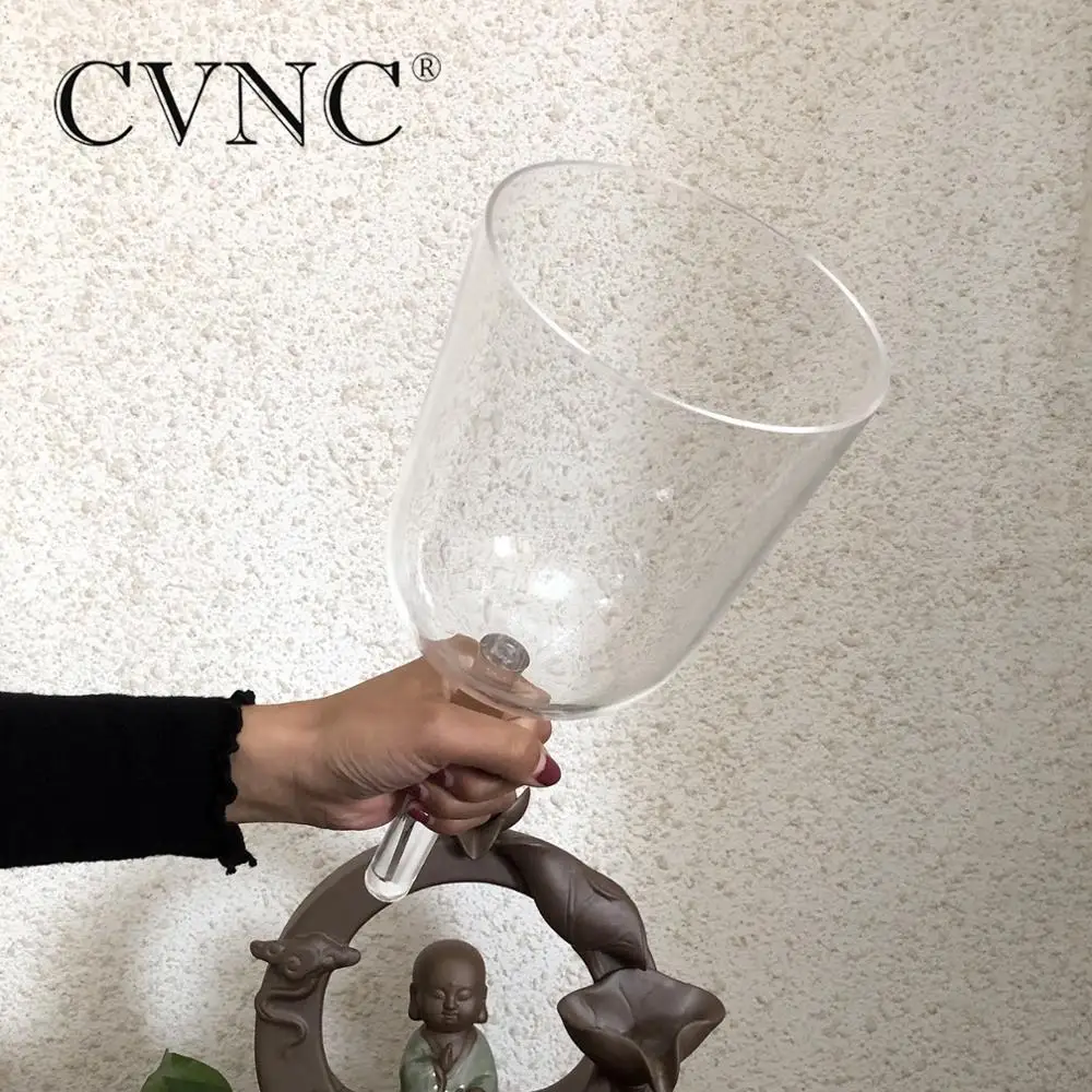 CVNC clear crystal singing handle bowl 4th octave CDEFGAB any one Note from 5" -7" any one Size
CVNC clear crystal singing handle bowl 4th octave CDEFGAB any one Note from 5" -7" any one Size