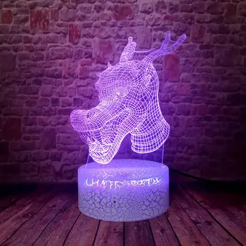 Drggon Head Model 3D Illusion LED Desk Nightlight Colorful Changing Sleeping Light Toys
Drggon Head Model 3D Illusion LED Desk Nightlight Colorful Changing Sleeping Light Toys
