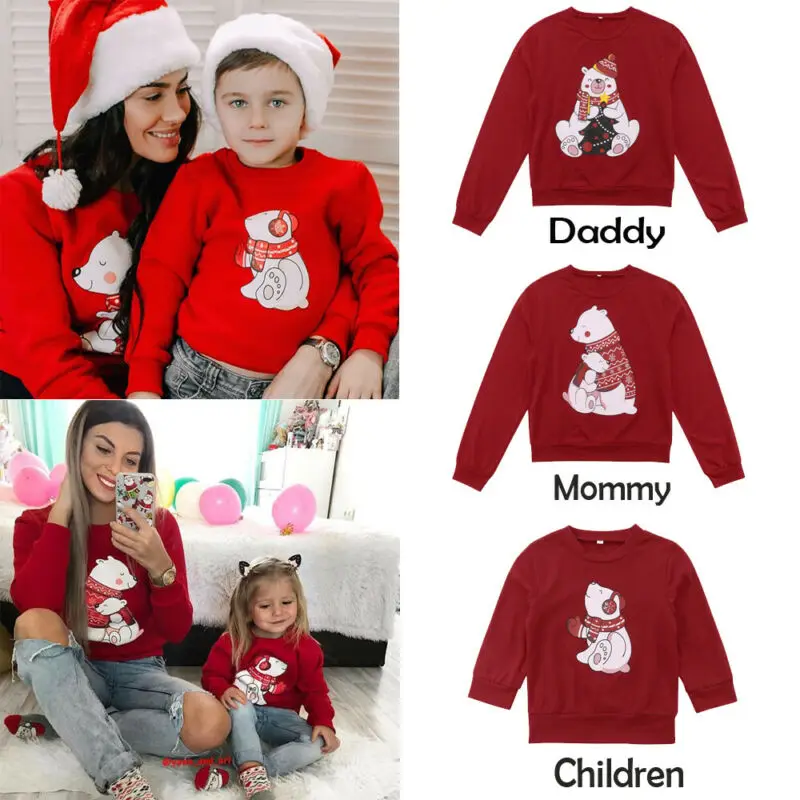 Family Look Christmas Pajamas Women Men Kid Cute Bear Santa Claus Sweatshirt Hoodies Pullover Tops Mommy and Me Clothes 1-6Y
Family Look Christmas Pajamas Women Men Kid Cute Bear Santa Claus Sweatshirt Hoodies Pullover Tops Mommy and Me Clothes 1-6Y