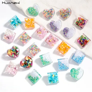 HUANZHI 2020 New Transparent Geometric Love Heart Shaped Square Color Sequins Acrylic Stud Earrings for Women Jewelry Gift 
HUANZHI 2020 New Transparent Geometric Love Heart Shaped Square Color Sequins Acrylic Stud Earrings for Women Jewelry Gift