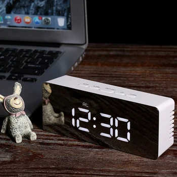 Digital LED Alarm Clock Mirror with Snooze Function Large LCD Screen Electronic Temperature Table Clock Home Decor Reloj Mesa
Digital LED Alarm Clock Mirror with Snooze Function Large LCD Screen Electronic Temperature Table Clock Home Decor Reloj Mesa