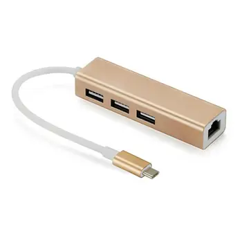 USB C HUB Gigabit Ethernet Rj45 Lan Adapter USB Type C to USB 2.0 HUB 10/100 Network Card for MacBook
USB C HUB Gigabit Ethernet Rj45 Lan Adapter USB Type C to USB 2.0 HUB 10/100 Network Card for MacBook