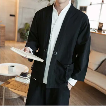 Hanfu Coat Men Cotton Cardigan Chinese Traditional Black Red Blue Coat Male Cosplay Costume Hanfu Kimono For Men Plus Size 5XL 
Hanfu Coat Men Cotton Cardigan Chinese Traditional Black Red Blue Coat Male Cosplay Costume Hanfu Kimono For Men Plus Size 5XL