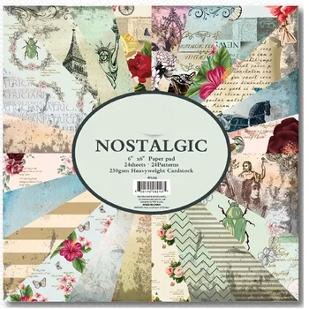 24 sheets 6"X6" Nostalgic Double Print patterned paper Pad Scrapbook paper pack handmade paper craft Background pad Alinacraft
24 sheets 6"X6" Nostalgic Double Print patterned paper Pad Scrapbook paper pack handmade paper craft Background pad Alinacraft