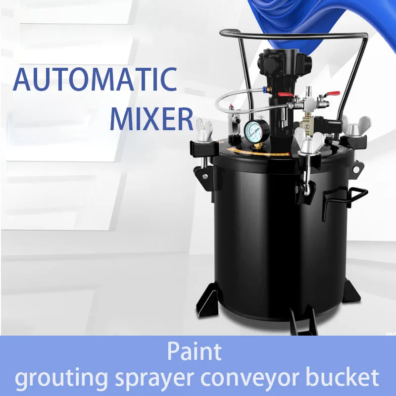 Automatic mixing barrel pressure paint filling spray gun spraying machine paint conveying barrel
Automatic mixing barrel pressure paint filling spray gun spraying machine paint conveying barrel