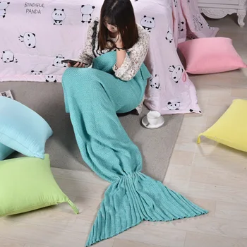 2020 Mermaid Tail Blanket Knitting Blanket Wool Blanket Air Conditioning Cover Blanket Pink Blue Purple Orange Green Light Pink
2020 Mermaid Tail Blanket Knitting Blanket Wool Blanket Air Conditioning Cover Blanket Pink Blue Purple Orange Green Light Pink