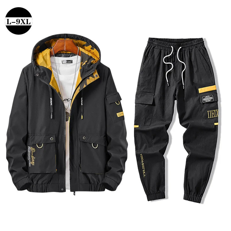 9XL 2 Piece Sets Tracksuit Men's Spring Autumn Matching Functional Hooded Jackets +Sweatpants Plus Size Mens Clothing Streetwear
9XL 2 Piece Sets Tracksuit Men's Spring Autumn Matching Functional Hooded Jackets +Sweatpants Plus Size Mens Clothing Streetwear