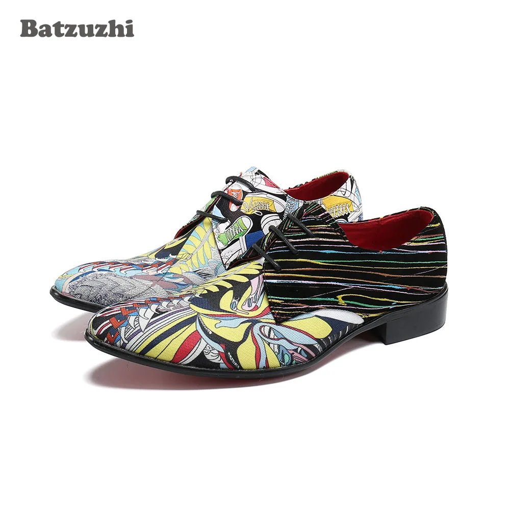 Batzuzhi New Design Men Shoes Personality Leather Dress Shoes Men Round Toe Rock Party and Wedding Shoes Men zapatos de hombre
Batzuzhi New Design Men Shoes Personality Leather Dress Shoes Men Round Toe Rock Party and Wedding Shoes Men zapatos de hombre