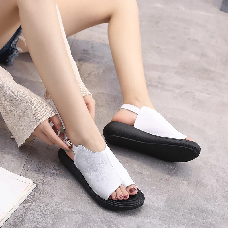 2018 Vintage Literature And Art Genuine Leather Sen WOMEN'S Sandals Open Toe Open-toed Shoes Thick Bottomed Platform Shoes
2018 Vintage Literature And Art Genuine Leather Sen WOMEN'S Sandals Open Toe Open-toed Shoes Thick Bottomed Platform Shoes