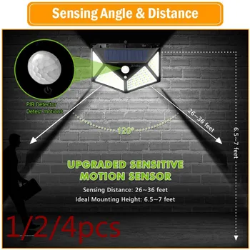 1/2/4pcs 100 LED Solar Light Outdoor Solar Lamp Powered Sunlight PIR Motion Sensor Street Light Wall Light Garden Light
1/2/4pcs 100 LED Solar Light Outdoor Solar Lamp Powered Sunlight PIR Motion Sensor Street Light Wall Light Garden Light