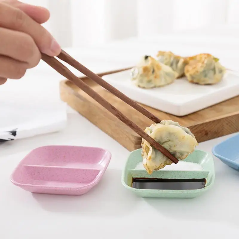 Wheat Straw Seasoning Dish Divided Square Plate Sauces Plate Snacks Dish Storage Trays Plate Saucer Food Container for Dumpling
Wheat Straw Seasoning Dish Divided Square Plate Sauces Plate Snacks Dish Storage Trays Plate Saucer Food Container for Dumpling