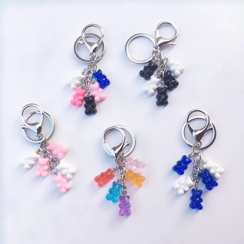 1PC Cute Resin Gummy Bear Keychain For Woman Candy Color Animal Bear Charms Keyring Girls Colorful Handbag Keyring Jewelry Gifts 
1PC Cute Resin Gummy Bear Keychain For Woman Candy Color Animal Bear Charms Keyring Girls Colorful Handbag Keyring Jewelry Gifts