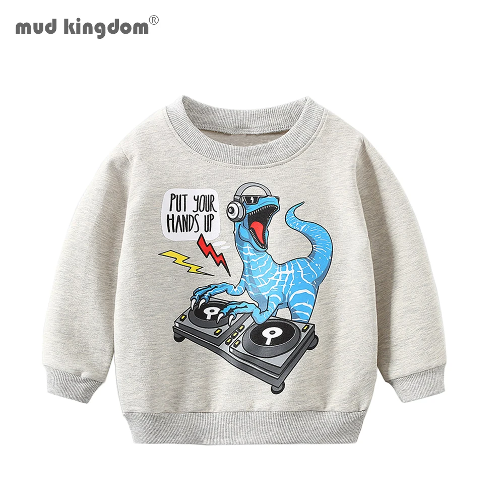 Mudkingdom Boys Long Sleeve Sweatshirts Cute Cartoon Dinosaur Animal Pattern Tops for Kids
Mudkingdom Boys Long Sleeve Sweatshirts Cute Cartoon Dinosaur Animal Pattern Tops for Kids