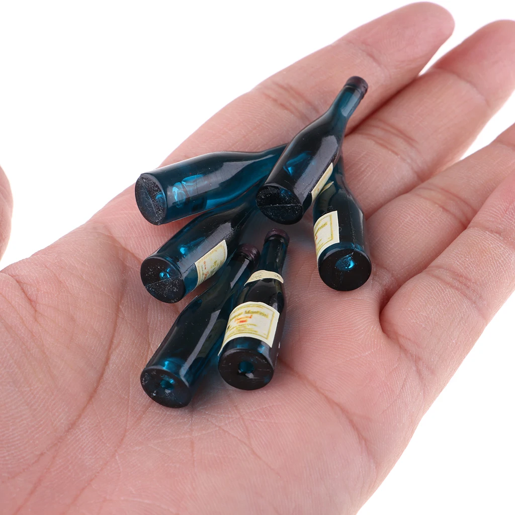 Handcrafts Miniature Foods Groceries Model Drink Wine Champagne Bottles For 1/12 Dolls House Dining Room Accessories 6 Pieces Handcrafts Miniature Foods Groceries Model Drink Wine Champagne Bottles For 1/12 Dolls House Dining Room Accessories 6 Pieces