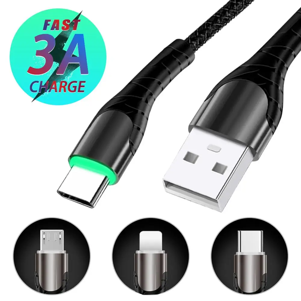 LED 3A USB Type C Cable Fast Charge Wire Type-C for Mobile Phone Charger Cord For IOS X XR
LED 3A USB Type C Cable Fast Charge Wire Type-C for Mobile Phone Charger Cord For IOS X XR
