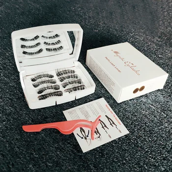 Magnetic Eyelashes, 2 Magnet 3D Reusable False Eyelashes Magnetic Natural Long Cheap False Eyelashes with Applicator
Magnetic Eyelashes, 2 Magnet 3D Reusable False Eyelashes Magnetic Natural Long Cheap False Eyelashes with Applicator