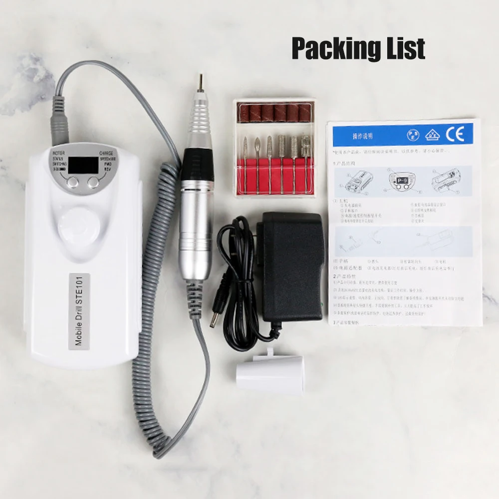 Electric Nail Drill Set Nail Polishing Machine Pen Electric Armor Portable File Polish Grind Machine Nail Art Accessories
Electric Nail Drill Set Nail Polishing Machine Pen Electric Armor Portable File Polish Grind Machine Nail Art Accessories