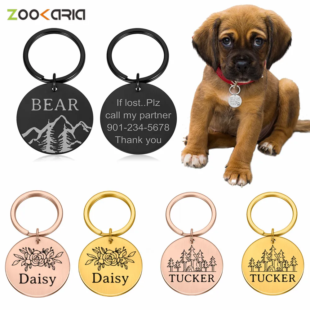 Customized Name Address Tags Pet Dog Tags Cat Collar Accessories Decoration Pet ID Dog Tags Collars Stainless Steel Cat Tag
Customized Name Address Tags Pet Dog Tags Cat Collar Accessories Decoration Pet ID Dog Tags Collars Stainless Steel Cat Tag