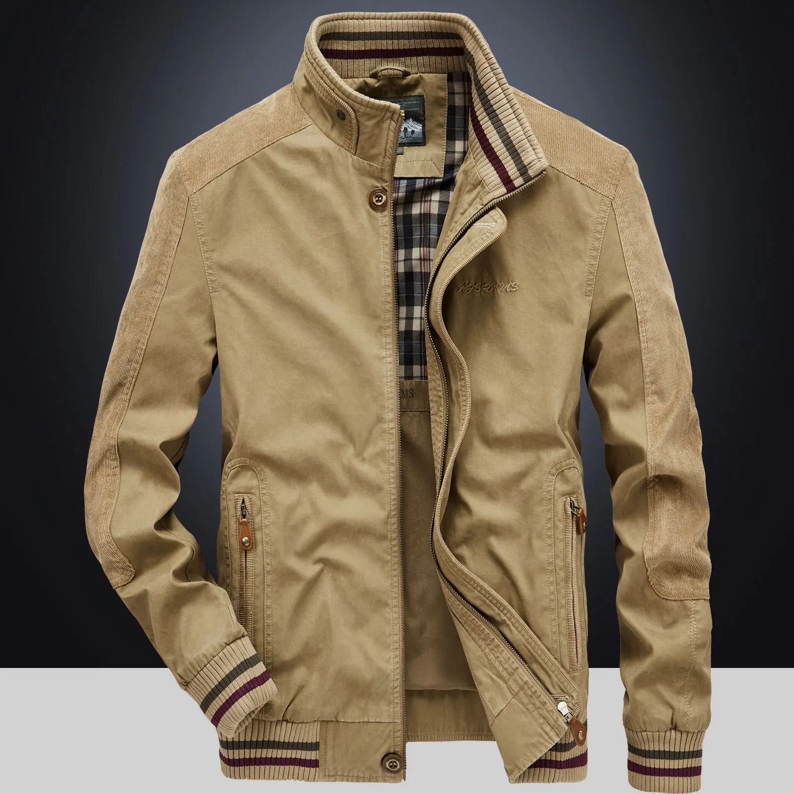 2019 Spring And Autumn Hot Selling Men Stand Collar New Style Jacket Business Youth Casual Loose And Plus-sized Coat Men's 873 
2019 Spring And Autumn Hot Selling Men Stand Collar New Style Jacket Business Youth Casual Loose And Plus-sized Coat Men's 873
