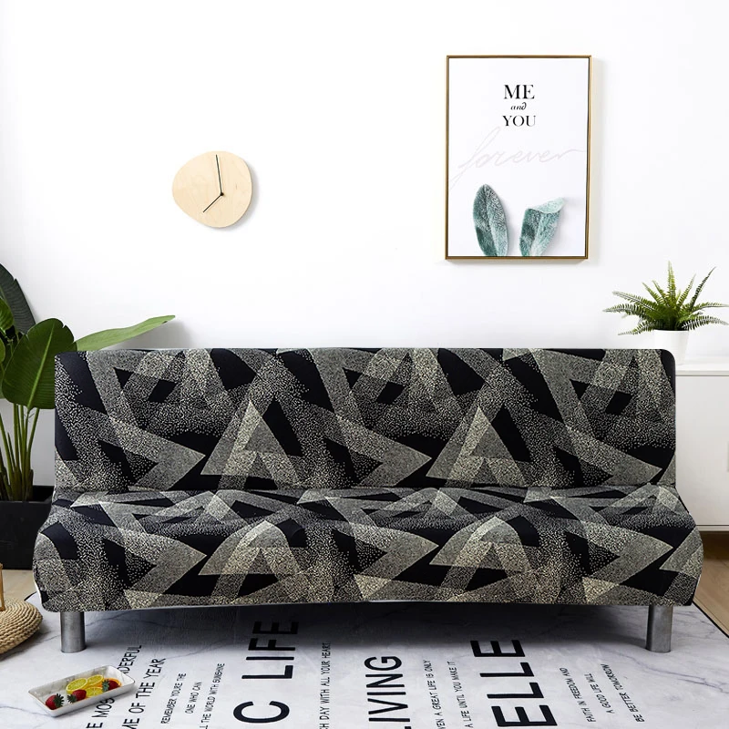 Housse extensible pour canapé et lit pliant, pour siège, sans accoudoirs, moderne, pour une longueur de 160 à 190cm, tout compris Housse extensible pour canapé et lit pliant, pour siège, sans accoudoirs, moderne, pour une longueur de 160 à 190cm, tout compris