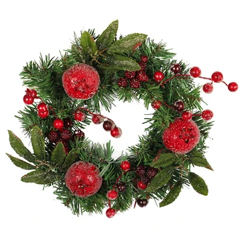 Christmas Wreath Creative Pomegranate Pinecone Christmas Hanging Wreath Christmas Decoration
Christmas Wreath Creative Pomegranate Pinecone Christmas Hanging Wreath Christmas Decoration