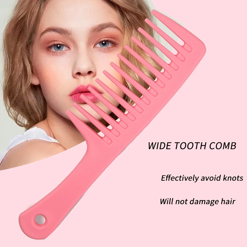 

Hot-selling large wide-tooth anti-static hairdressing comb combing entanglement to reduce hair loss comb, household hair curling