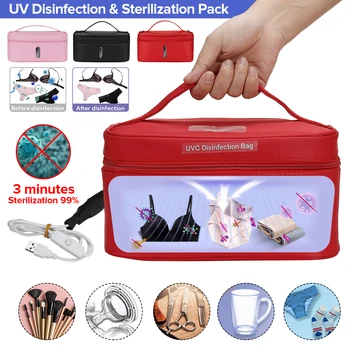 Portable Led Sterilization Box Lamp UVC Deep UV Disinfection Box UVC Disinfection Bag Sanitizer Kills 99.9% of Germs
Portable Led Sterilization Box Lamp UVC Deep UV Disinfection Box UVC Disinfection Bag Sanitizer Kills 99.9% of Germs