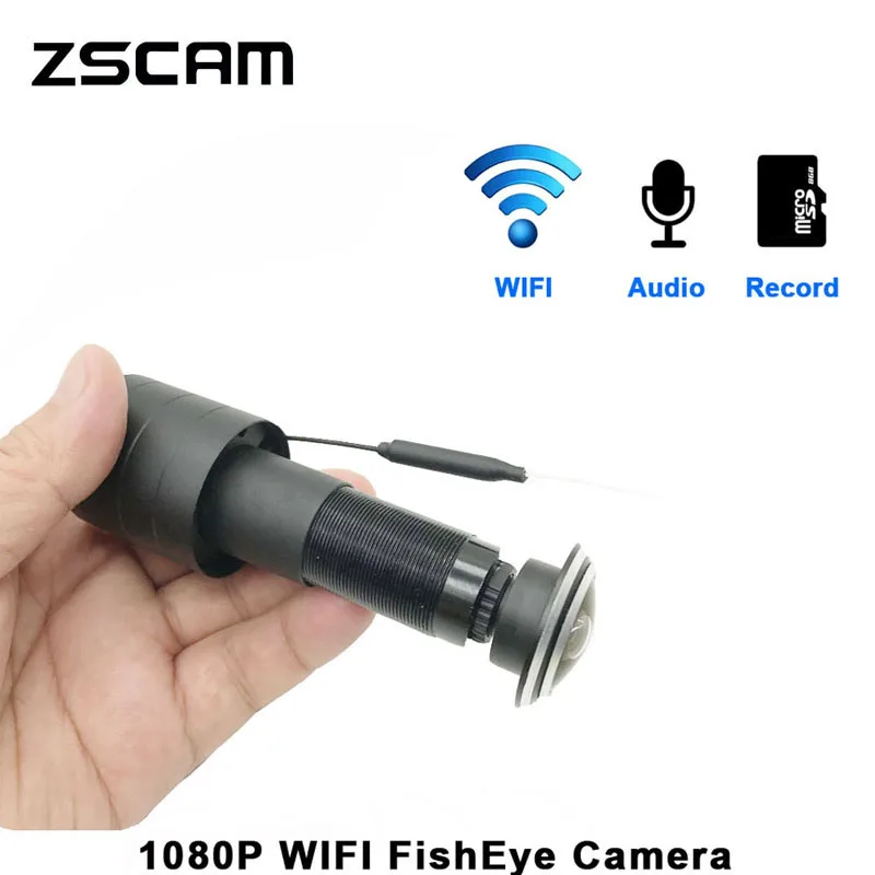 ZSCAM New 1080P wi-fi Door Eye Hole Home Mini Peephole IP Camera Low Power Motion Sensor Camera Built-In TF Card/Audio Supported
ZSCAM New 1080P wi-fi Door Eye Hole Home Mini Peephole IP Camera Low Power Motion Sensor Camera Built-In TF Card/Audio Supported