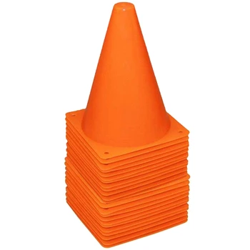 36 Pack 7 Inch Plastic Traffic Cones Sport Training Cone Sets Field Marker Cones for Skate Soccer Agility Training & Physical Ed
36 Pack 7 Inch Plastic Traffic Cones Sport Training Cone Sets Field Marker Cones for Skate Soccer Agility Training & Physical Ed