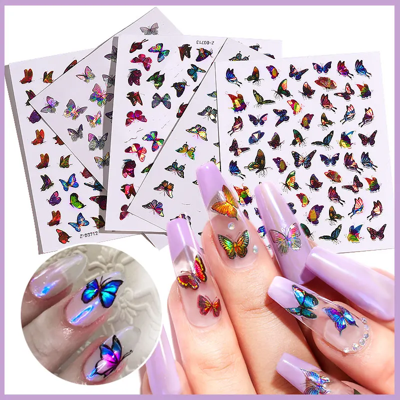 Simulation Holographic 3D Butterfly Design Nail Sticker Manicure Tips Laser Butterflies Waterproof Self-Adhesive Manicure Decals
Simulation Holographic 3D Butterfly Design Nail Sticker Manicure Tips Laser Butterflies Waterproof Self-Adhesive Manicure Decals