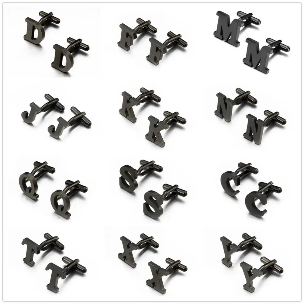 JIN&JU Stainless Steel Letters Cuff Links For Men Luxury Suits Shirt Black Color Cufflinks Guest Gift Wedding Gemelos Camisa
JIN&JU Stainless Steel Letters Cuff Links For Men Luxury Suits Shirt Black Color Cufflinks Guest Gift Wedding Gemelos Camisa
