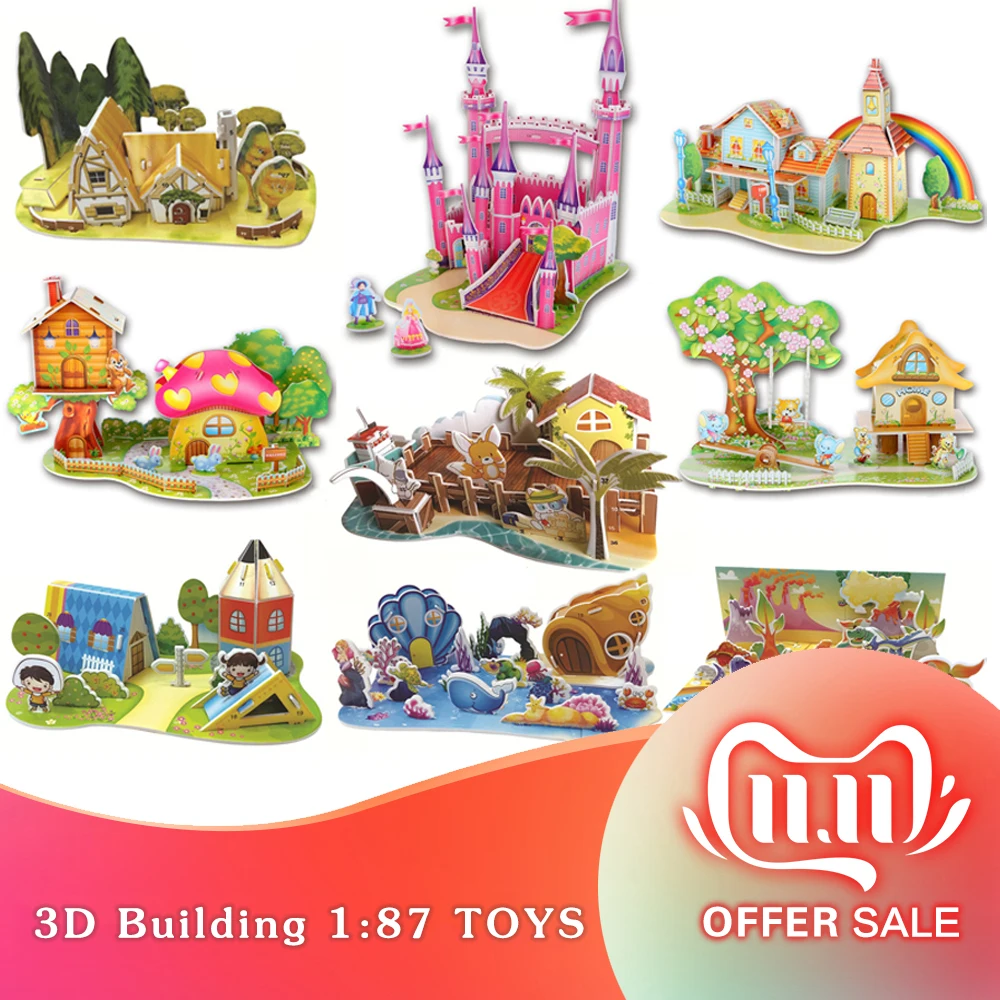 Attractive Cartoon Castle Garden Zoo Princess House 3D Puzzle Interesting Learning Educational building Toy Fortoys for children
Attractive Cartoon Castle Garden Zoo Princess House 3D Puzzle Interesting Learning Educational building Toy Fortoys for children