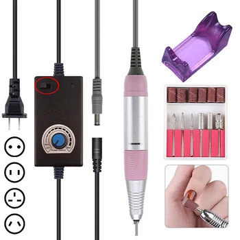 35000 RPM 2 Way Electric Nail Drill Machine Kit Manicure Drill Pen Pedicure Strong Nail Drill File Left Hand Nail Art Tools Set
35000 RPM 2 Way Electric Nail Drill Machine Kit Manicure Drill Pen Pedicure Strong Nail Drill File Left Hand Nail Art Tools Set
