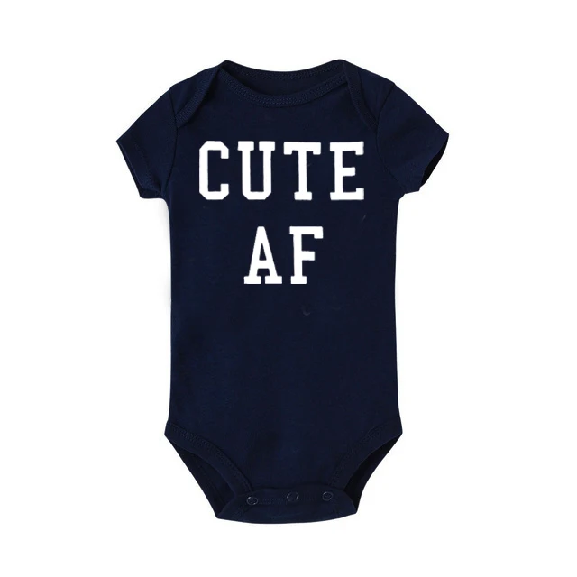 2019 Newborn Infant Baby Boys Short-sleeved Cute Af Letters Print Cotton Romper Jumpsuit Clothing Outfits 0-24M
2019 Newborn Infant Baby Boys Short-sleeved Cute Af Letters Print Cotton Romper Jumpsuit Clothing Outfits 0-24M