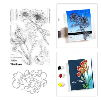 2020 New Flower Leaf Blossoms Phrase Transparent Stamps and Metal Cutting Dies For DIY Scrapbooking Paper Card Making Craft Set
2020 New Flower Leaf Blossoms Phrase Transparent Stamps and Metal Cutting Dies For DIY Scrapbooking Paper Card Making Craft Set