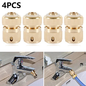 4Pcs Quick Water Pipe Connectors Threaded Brass Garden Hose Tap Connector For 1/2" Watering Pipe Fitting Set Garden Irrigation
4Pcs Quick Water Pipe Connectors Threaded Brass Garden Hose Tap Connector For 1/2" Watering Pipe Fitting Set Garden Irrigation