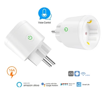 Mini Standard 16A EU Plug Smart Wifi Switch with Power Smart Socket Outlet Works with Google Home Alexa IFTTT Voice Control
Mini Standard 16A EU Plug Smart Wifi Switch with Power Smart Socket Outlet Works with Google Home Alexa IFTTT Voice Control