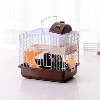 Hamster cage double-decker Castle luxury villa pet cage, portable, large space bottom raised to prevent flying debris
Hamster cage double-decker Castle luxury villa pet cage, portable, large space bottom raised to prevent flying debris