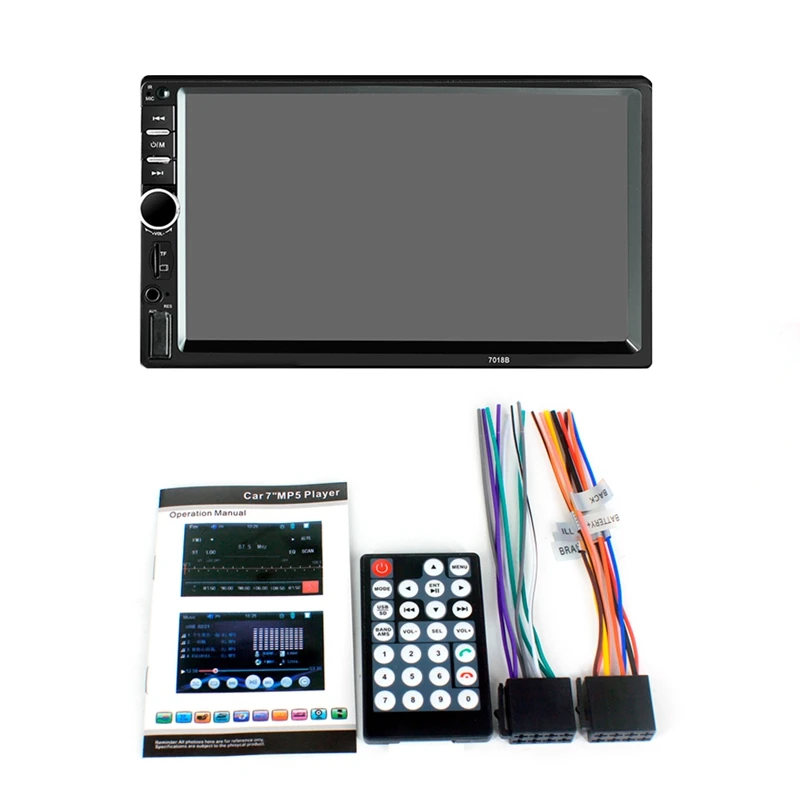 Top 7018B Car Av 7 inch Hd Touch Screen Car Bluetooth Mp5 Player Car Card Bluetooth Handsfree Support Play high-definition movie
Top 7018B Car Av 7 inch Hd Touch Screen Car Bluetooth Mp5 Player Car Card Bluetooth Handsfree Support Play high-definition movie