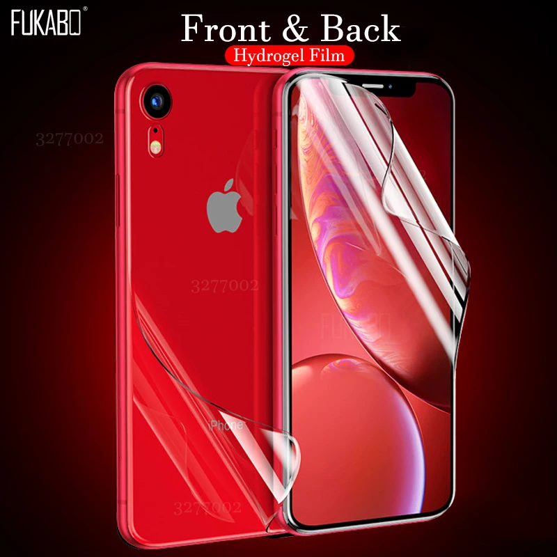 15D Front & Back Hydrogel Film For iPhone 7 8 6 6s Plus Screen Protector For iPhone X Xr Xs Max Full Protection Film Not Glass
15D Front & Back Hydrogel Film For iPhone 7 8 6 6s Plus Screen Protector For iPhone X Xr Xs Max Full Protection Film Not Glass