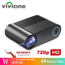 VIVICINE 720p HD projecteur LED, Option Android 9.0 Portable HDMI USB 1080p Home cinéma proyecteur Bluetooth WIFI Mini LED projecteur(China)