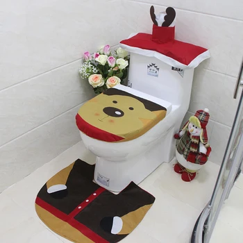 Christmas Toilet Seat 3pcs Cover Decoration Rug Happy Santa Festive Set Bathroom toilet accessories
Christmas Toilet Seat 3pcs Cover Decoration Rug Happy Santa Festive Set Bathroom toilet accessories
