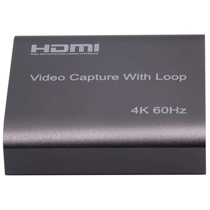 4K 60Hz HDMI видео карта захвата ТВ петля 1080P игровая записывающая пластина прямая