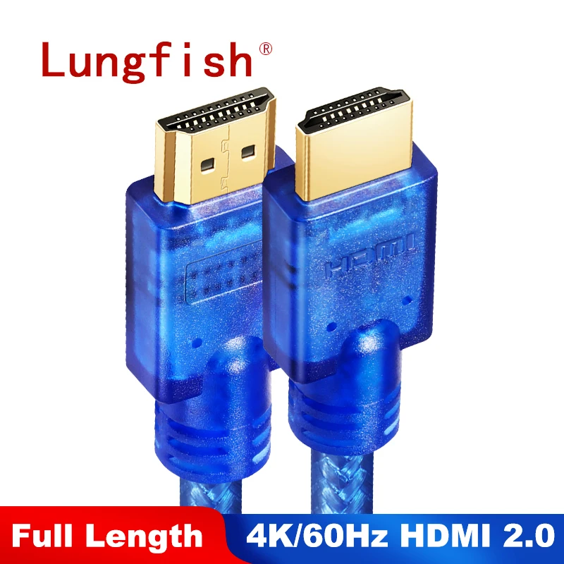 Lungfish HDMI Cable 2.0 HDMI to HDMI 1m - 10m all Support ARC 3D HDR 4K 60Hz Ultra HD for Splitter Switch PS4 TV Box Projector
Lungfish HDMI Cable 2.0 HDMI to HDMI 1m - 10m all Support ARC 3D HDR 4K 60Hz Ultra HD for Splitter Switch PS4 TV Box Projector