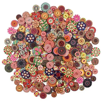 300Pcs Mixed Round Wooden Colorful Buttons Crafting Buttons with 2 Holes for Arts Knitting Sewing DIY Decoration
300Pcs Mixed Round Wooden Colorful Buttons Crafting Buttons with 2 Holes for Arts Knitting Sewing DIY Decoration