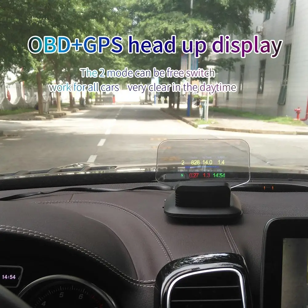 Universal Car HUD Head Up Display OBD2+GPS Dual Mode Head Display C1 HD Color LCD Display Kits 11V-18V DC
Universal Car HUD Head Up Display OBD2+GPS Dual Mode Head Display C1 HD Color LCD Display Kits 11V-18V DC