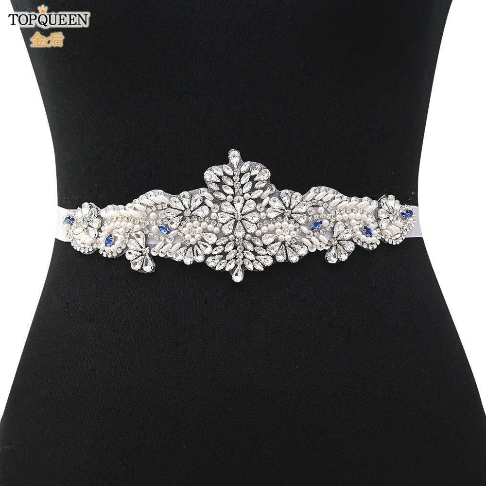TOPQUEEN S487 Wedding Belts with Pearls Rhinestones Silver Embellished Belt Womens Formal Dress Belts Waist Belt for Dresses
TOPQUEEN S487 Wedding Belts with Pearls Rhinestones Silver Embellished Belt Womens Formal Dress Belts Waist Belt for Dresses