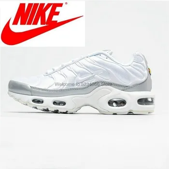 Original Nike Max Plus cloth men's air cushion sports running shoes breathable comfortable size 40-45 white gray
Original Nike Max Plus cloth men's air cushion sports running shoes breathable comfortable size 40-45 white gray