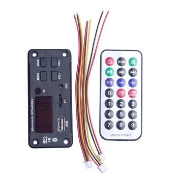 Newest Wireless Bluetooth MP3 WMA Decoder Board Audio Module Support USB TF AUX FM Audio Radio Module For Car accessories
Newest Wireless Bluetooth MP3 WMA Decoder Board Audio Module Support USB TF AUX FM Audio Radio Module For Car accessories