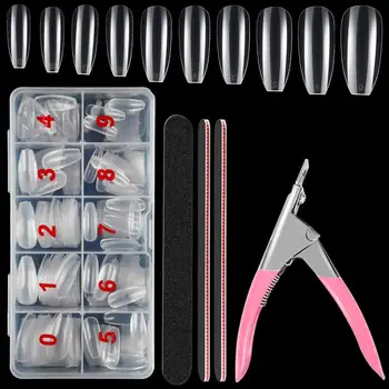 500pcs False Nails Long Acrylic Fake Nail Full Cover Natural Ballerina Nail Tips False Nail 1Pcs Clippe And 3Pcs Nail File
500pcs False Nails Long Acrylic Fake Nail Full Cover Natural Ballerina Nail Tips False Nail 1Pcs Clippe And 3Pcs Nail File
